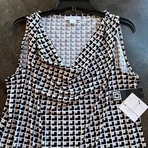 Liz Claiborne NWT Cowl Neck Sleeveless Blouse - Size XL